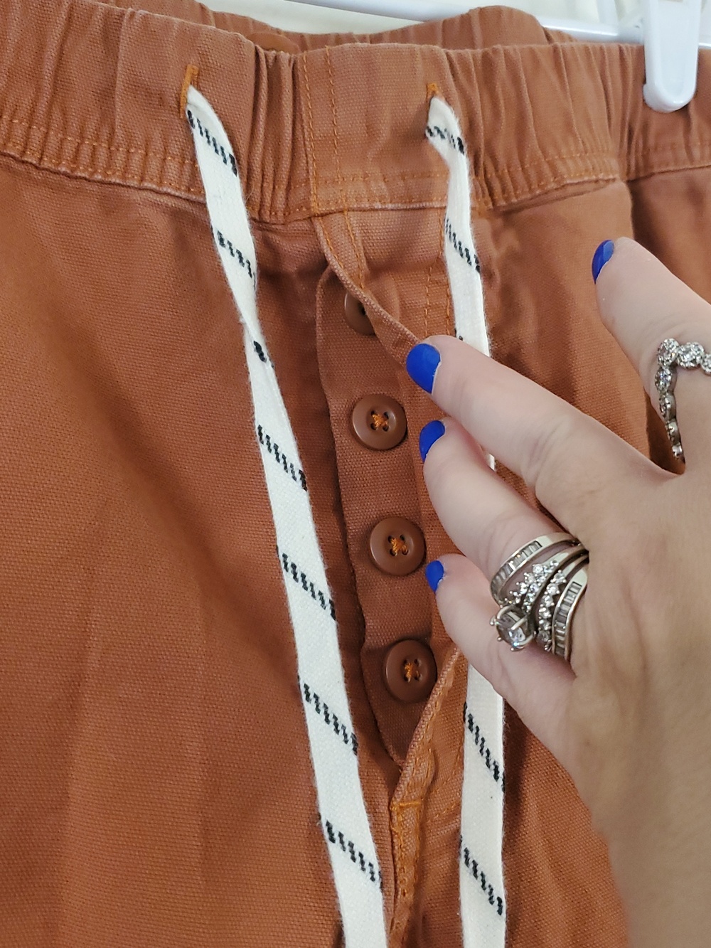 Topo Designs Mens Dirt Pants Size Large Classic Burnt Orange Organic Cotton Blen - Picture 4 of 16